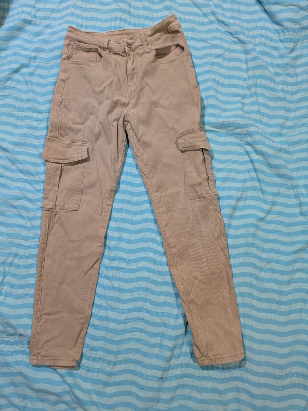 Men's Tan Utility Cargo Pants - Classic Workwear Style